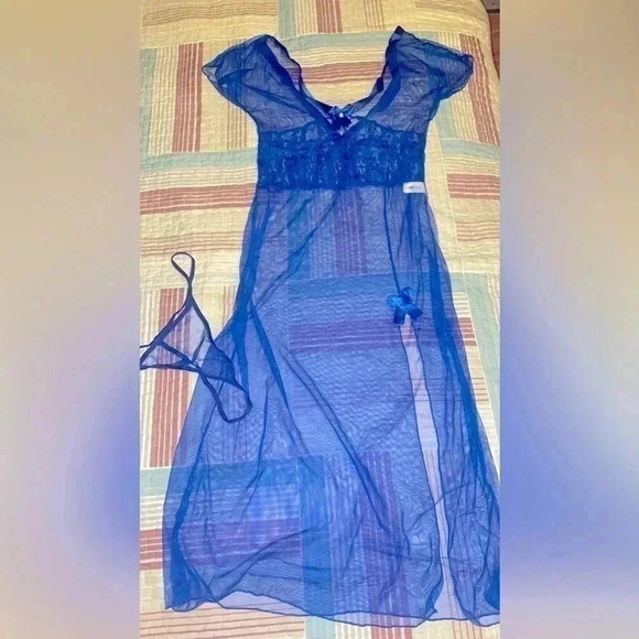 Gorgeous See Through 🫣 set  of Tunic and Thongs underwear by Miorra - Picture 5 of 5